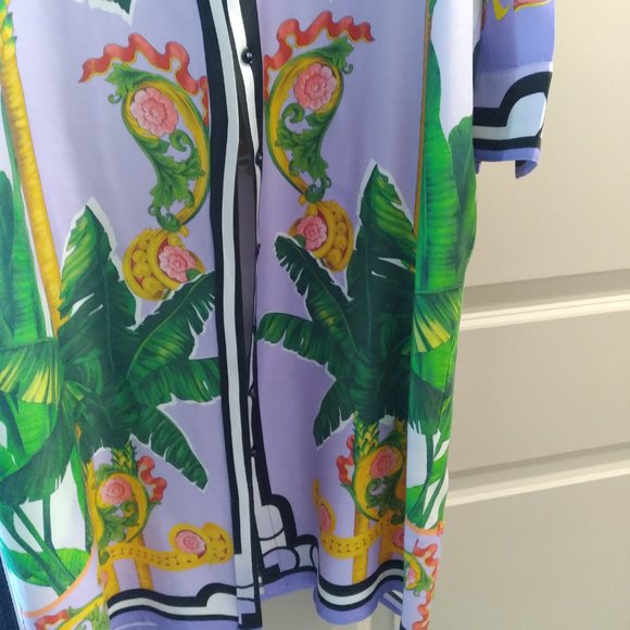 Versace Silk Dress with Belt - Picture 3 of 14